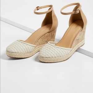 Maurices Ivory Espadrille Wedges